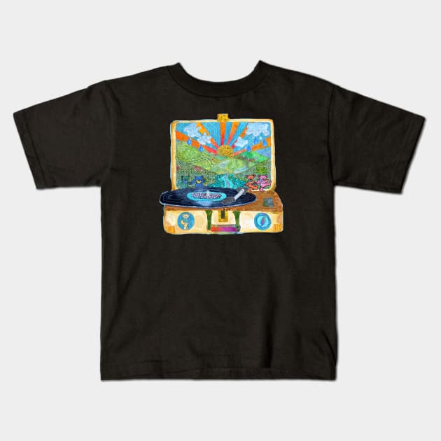 Box of Rain Kids T-Shirt by karenpaytonart